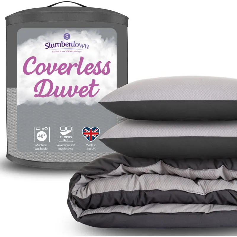 Slumberdown Coverless Comfort Embossed Waffle Duvet, 10.5 Tog, Double