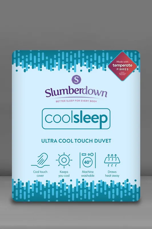 Slumberdown Cool Sleep Ultra Cool Nylon Summer Duvet / Blanket in Blue Size: Single - Blue