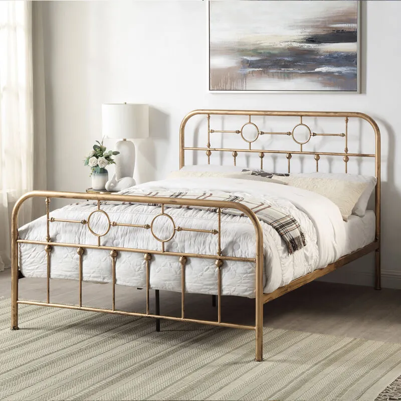 Slumberworx Ware Victorian Industrial Design Metal Bed Frame