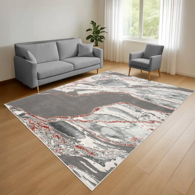 Smart Living Parma Modern Carved Rug – Soft Luxury for Living & Bedroom in Pink Size: 80cm x 150cm - Pink