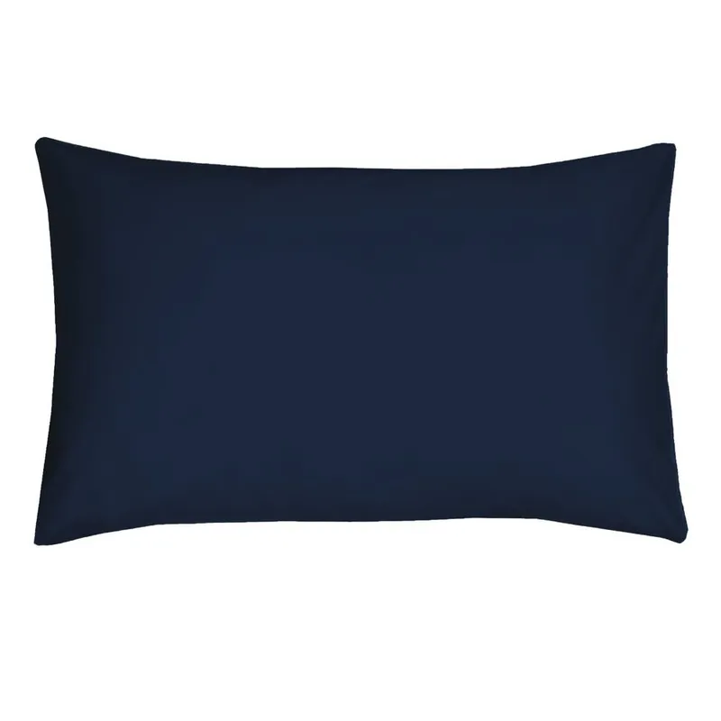 Smart Living Polycotton Bed Linen Luxury Fitted Bedsheet or Pillowcase Non Iron in Navy Size: King Fitted Navy King Fitted