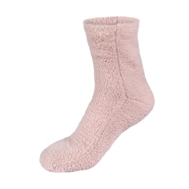 Smart Living Women's Fluffy Teddy Fleece Socks in Pink Size: S/M Pink S/M