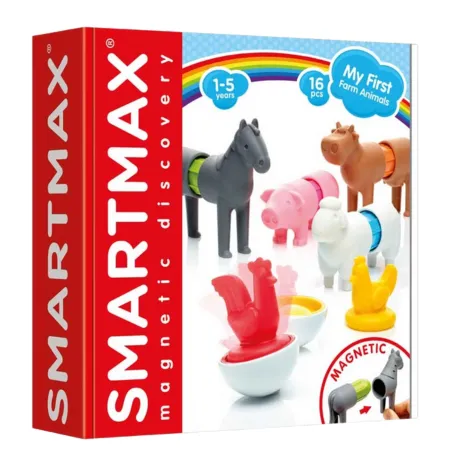 SmartMax My First Farm Animals Magnetic Toys – 16 Pcs