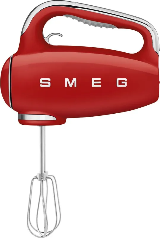 Smeg 50's Retro Hand Mixer with 3 Accessories - Red