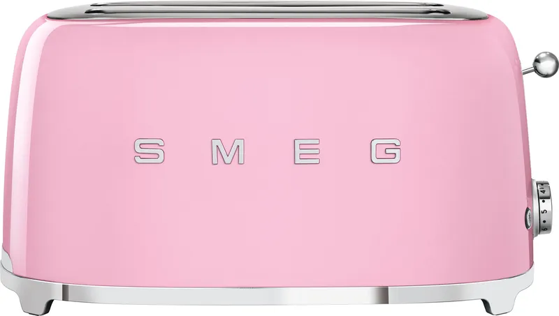 Smeg 50's Retro TSF02PKUK 4 Slice Toaster - Pink