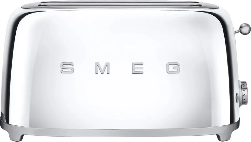 Smeg 50's Retro TSF02SSUK 4 Slice Toaster - Chrome