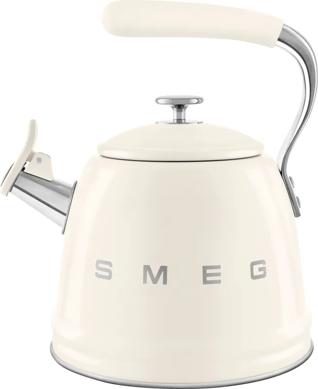 Smeg 50s Style WKF01CR Cream Whistling Kettle