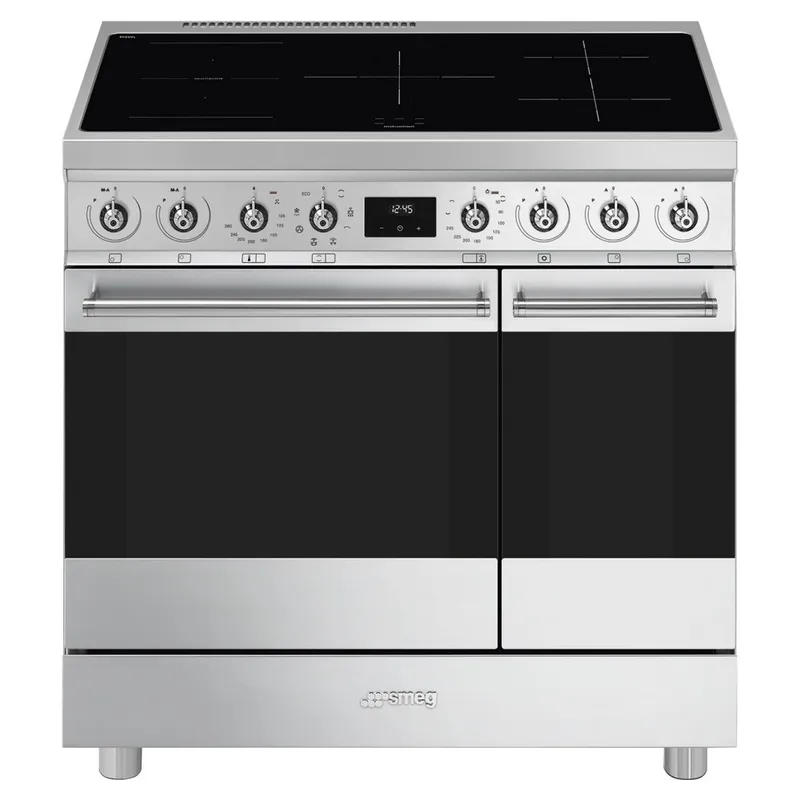 Smeg C92IMX2 90cm Classic Induction Range Cooker - Stainless Steel