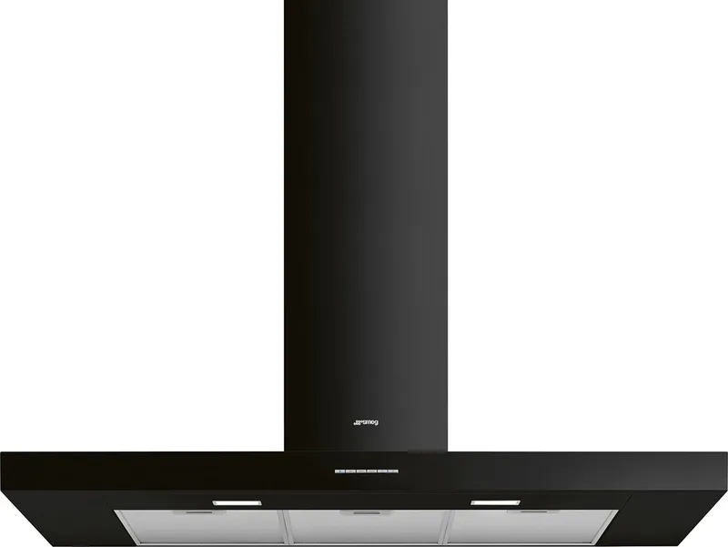 Smeg KBT110BL 110cm Chimney Cooker Hood - Black