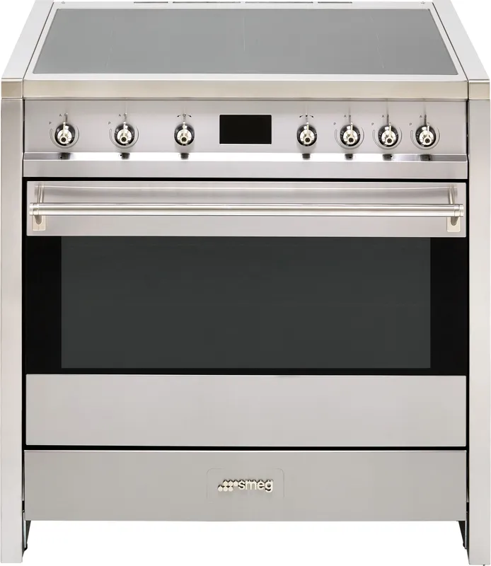 Smeg Opera A1PYID-9 90cm wide Electric Range Cooker with Induction Hob and Pyrolytic Cleaning - Stainless Steel - A+ Rated, Stainless Steel