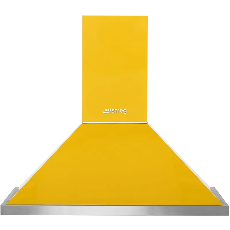 Smeg Portofino KPF9YW 90cm Chimney Cooker Hood - Yellow