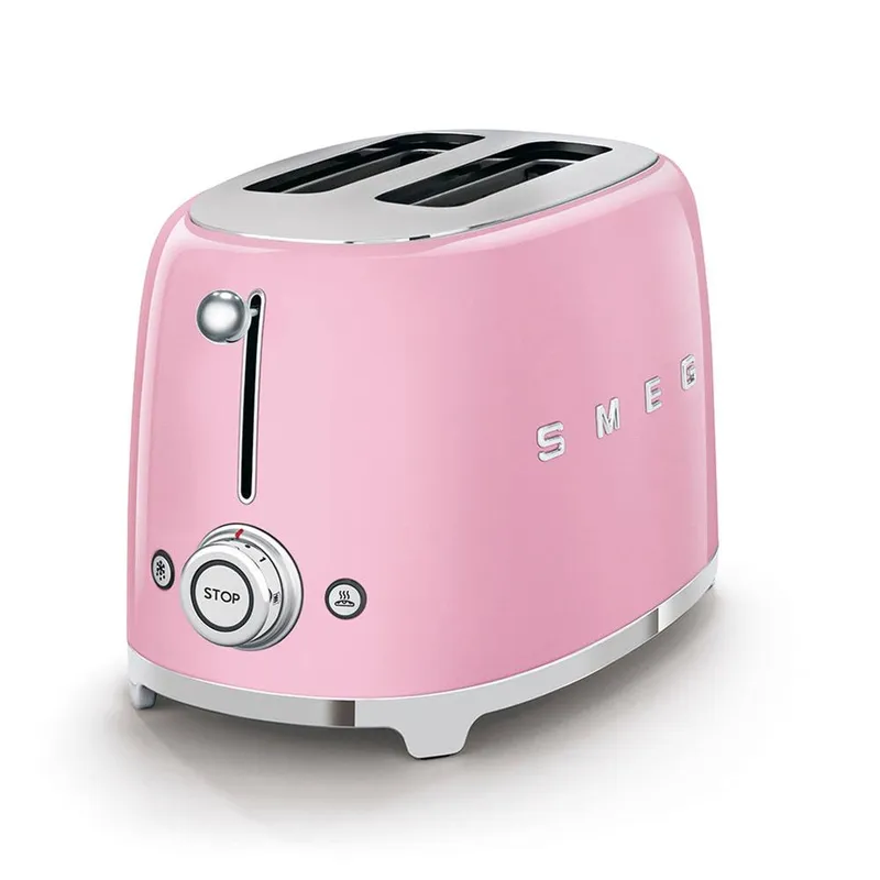 Smeg TSF01 2 Slice Toaster with 2-Sandwich Racks in Red - Red