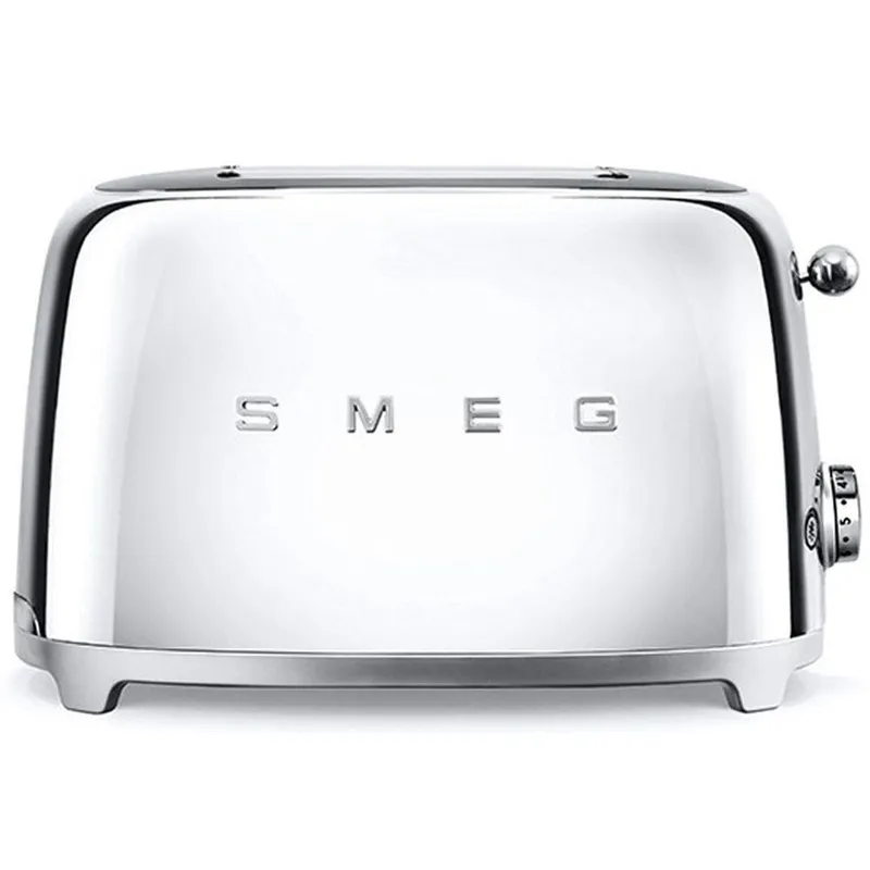 Smeg Unisex TSF01 Retro 2 Slice Toaster in Silver Silver female