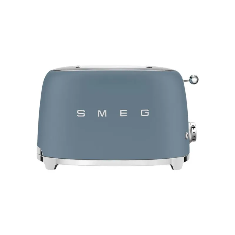 Smeg TSF01 Retro Matte Style 2 Slice Toaster in Blue - Blue - Size: One Size