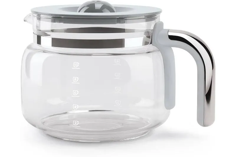 Smeg Unisex DCGC01 Glass Carafe Accessory Jug for Overflow Coffee Maker in Clear Clear One Size female