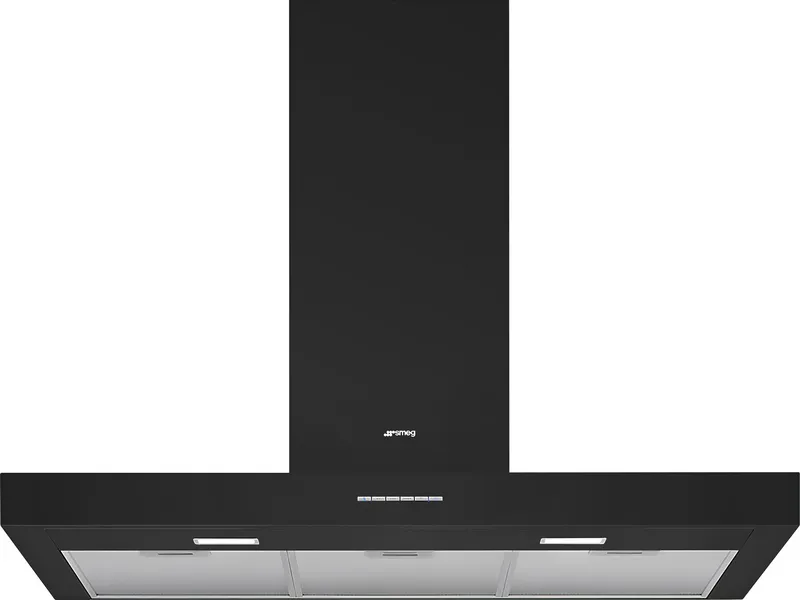 Smeg Universal KBT900NE 90cm Chimney Cooker Hood - Matte Black, Black