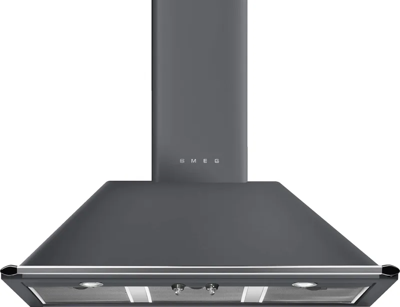Smeg Victoria KT100GRE 100cm Chimney Cooker Hood - Slate Grey, Grey
