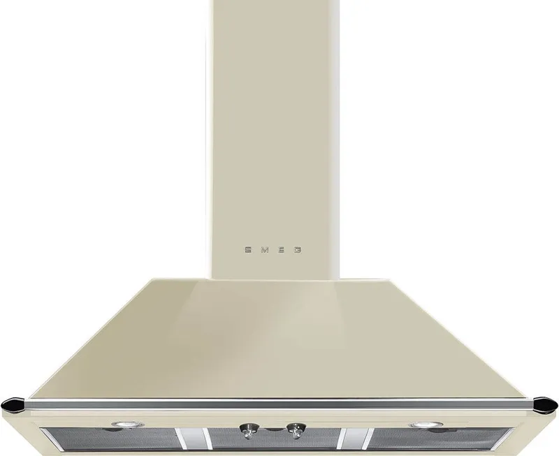 Smeg KT100PE 100cm Victoria Chimney Hood With Rail - Cream