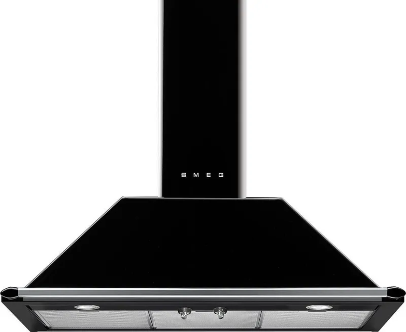 Smeg Victoria KT90BLE 90cm Chimney Cooker Hood - Black