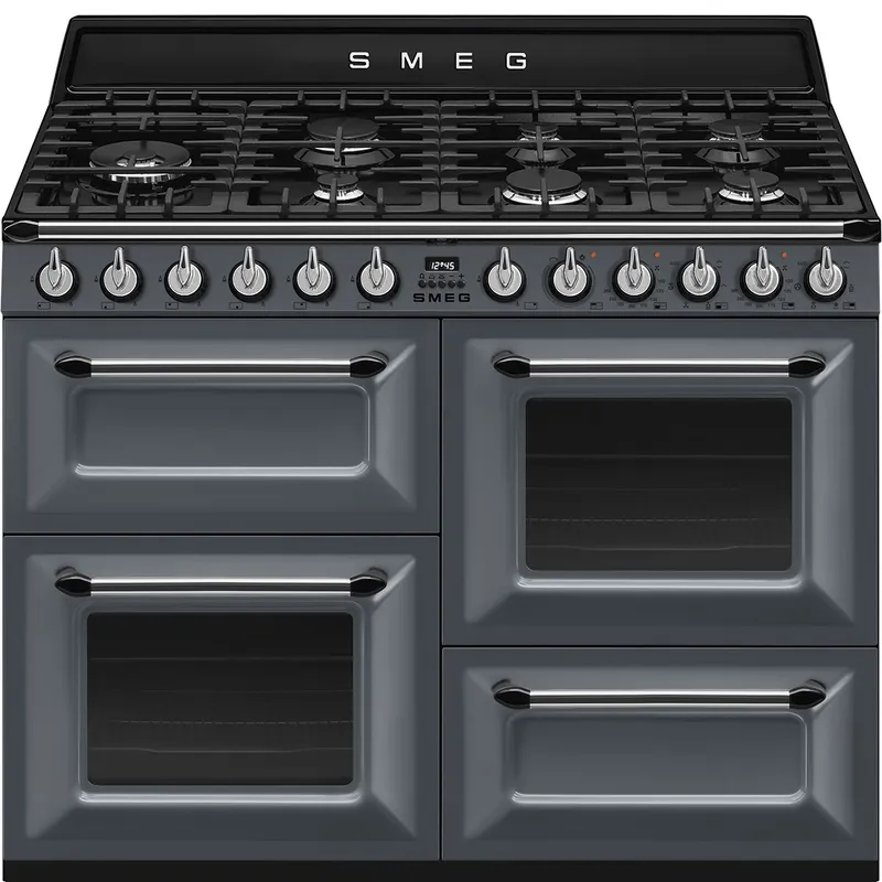 Smeg TR4110GR 110cm Victoria Dual Fuel Range Cooker - Slate
