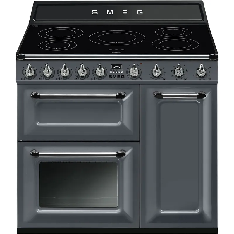 Smeg TR93IGR2 90cm Victoria Induction Range Cooker - Slate