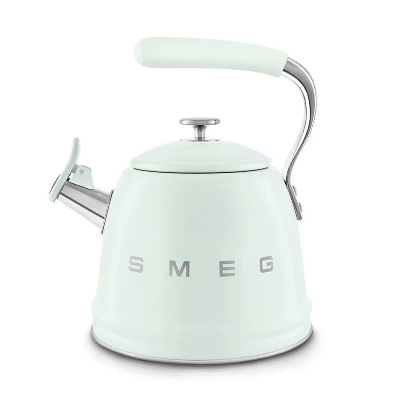 Smeg WKF01 Retro Stovetop Whistling Kettle in Light Green - Light Green - Size: One Size