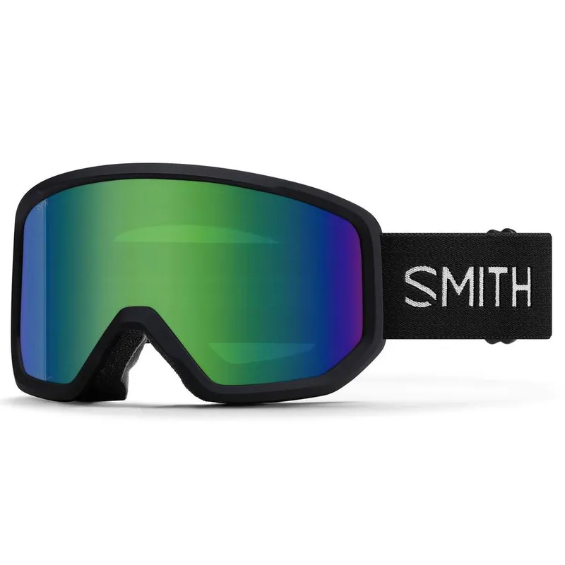 Smith Transfer 0JX C5 Black Green Sol-X Mirror Ski Goggles - Black