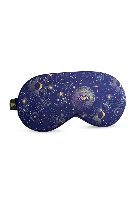 Smug Satin Sleep Mask in Dark Blue - Dark Blue