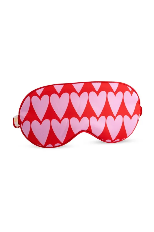 Smug Satin Sleep Mask in Dark Pink - Dark Pink