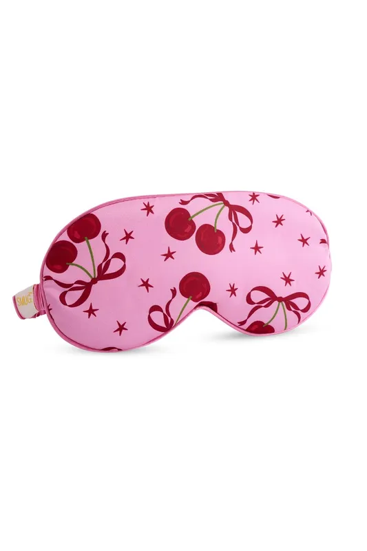 Smug Satin Sleep Mask in Light Pink - Light Pink