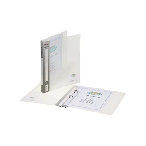 Snopake 25mm 2 Ring Ring Binder Polypropylene A4 Clear (10 Pack)