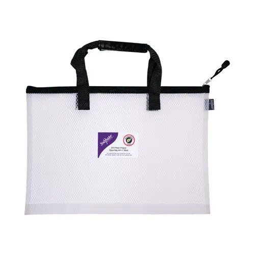 Snopake Eva Mesh High Capacity Project Zippa Bag A3 480x350mm Black