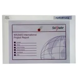 Snopake Polyfile Classic Foolscap Clear (5 Pack)