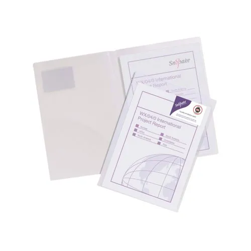 Snopake TwinFile Presentation File a4 Clear (5 Pack) 14030