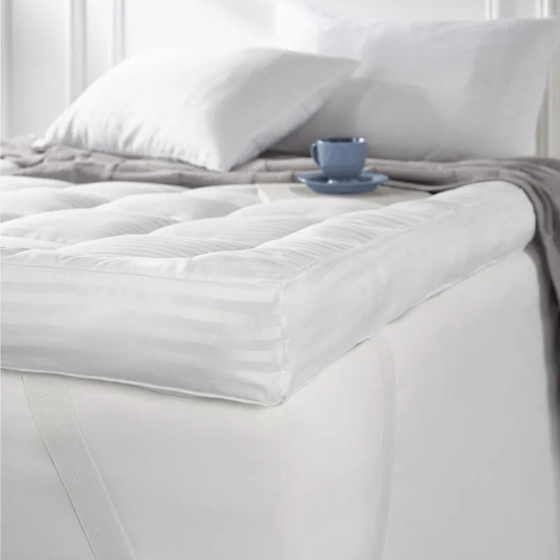 Snuggledown 4 Inch Ultra Soft Extra Deep Hotel Mattress Topper – Plush Support in White Size: Super King - White