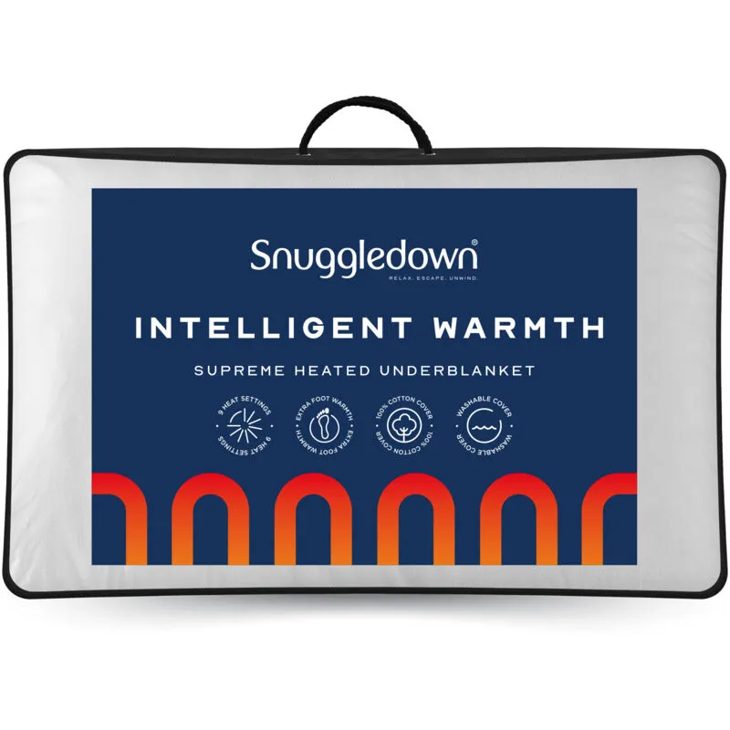 Snuggledown Unisex Intelligent Warmth Supreme Comfort Electric Underblanket in White Size: Super King White Super King female