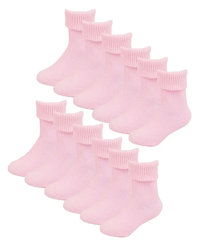 Sock Snob Unisex Baby Cotton Turn Over Top Socks