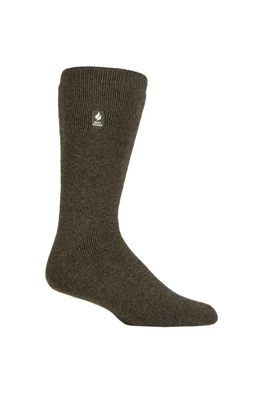 Sockshop Heat Holders Men's 1 Pair 1.6 Tog Lite Socks in Green Size: 6-11 Green 6-11
