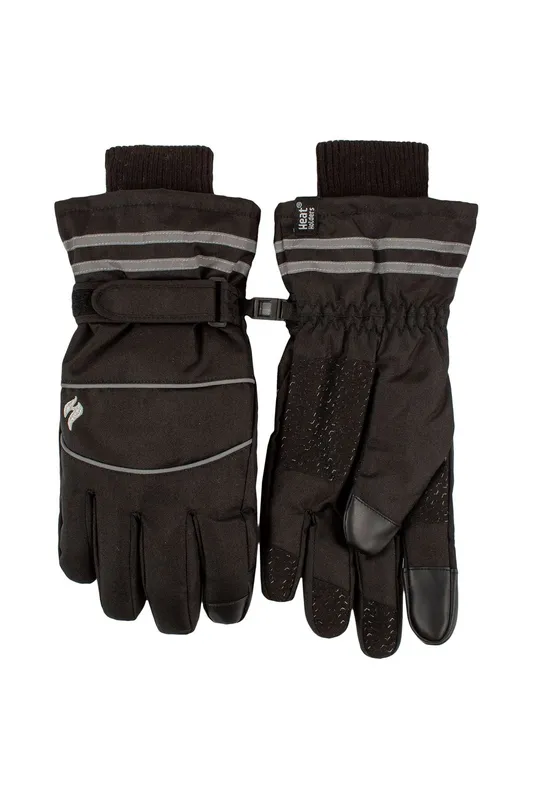 Sockshop Heat Holders Men's Mens 1 Pair Worxx Patrick Touch Screen Performance Gloves in Black Size: Medium/Large Black M/L