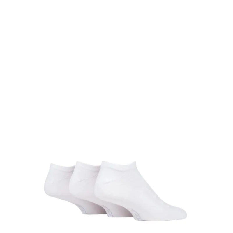Sockshop Permacool 3 Pair PermaCool Evaporation Cooling Trainer Socks in White Size: 3-5.5 White 3-5.5