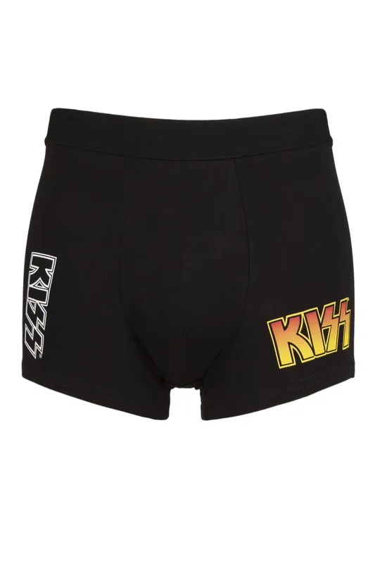 Sockshop Music Collection 1 Pack Kiss Boxer Shorts Black Small - Black - Size: Small