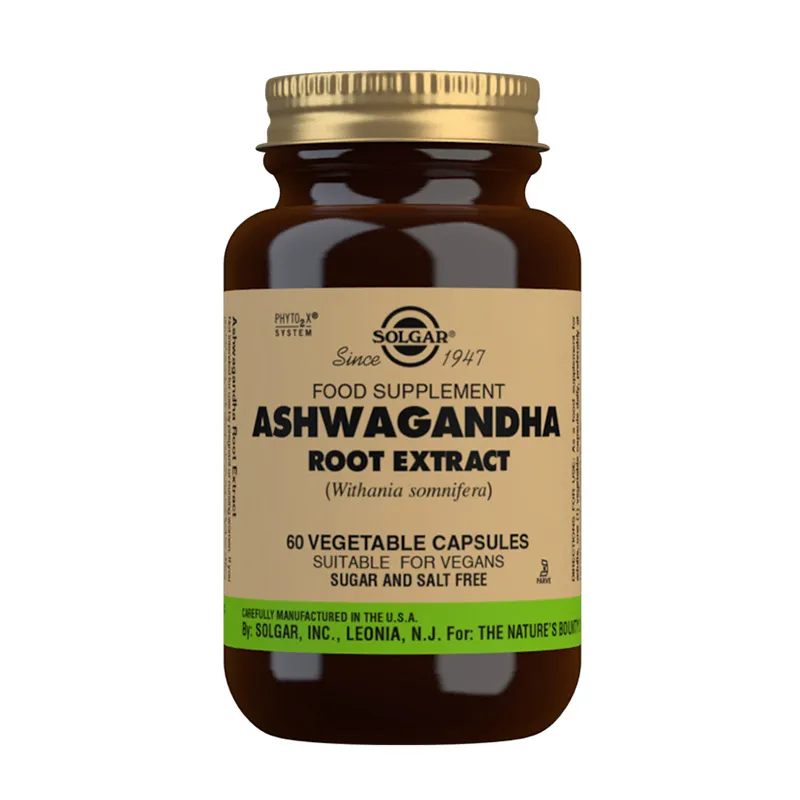 Solgar Ashwagandha Root Extract Vegetable Capsules - Pack of 60