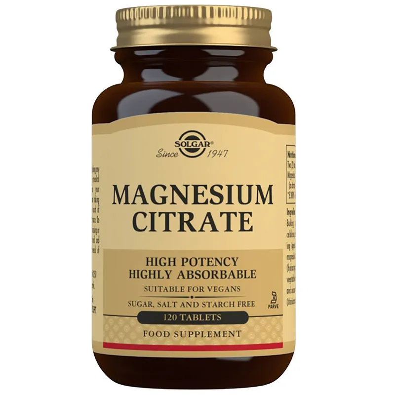 Solgar Magnesium Citrate Tablets - Pack of 120