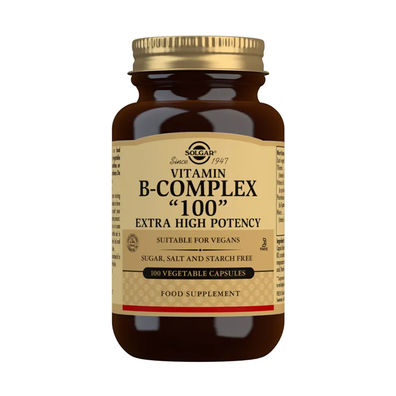 Solgar Vitamin B-Complex "100" Extra High Potency Vegetable Capsules