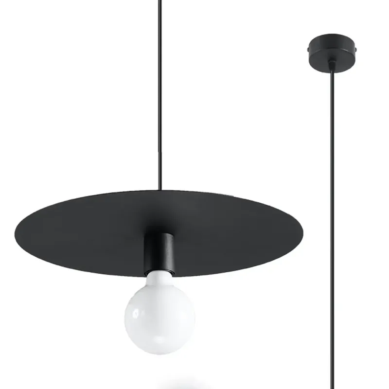Hanging lamp Sollux Lighting Flavio Noir TU