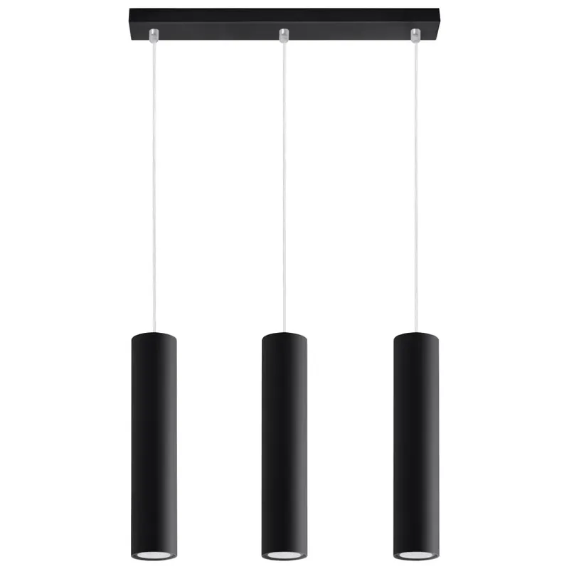 Hanging lamp Sollux Lighting Lagos 3L Noir TU