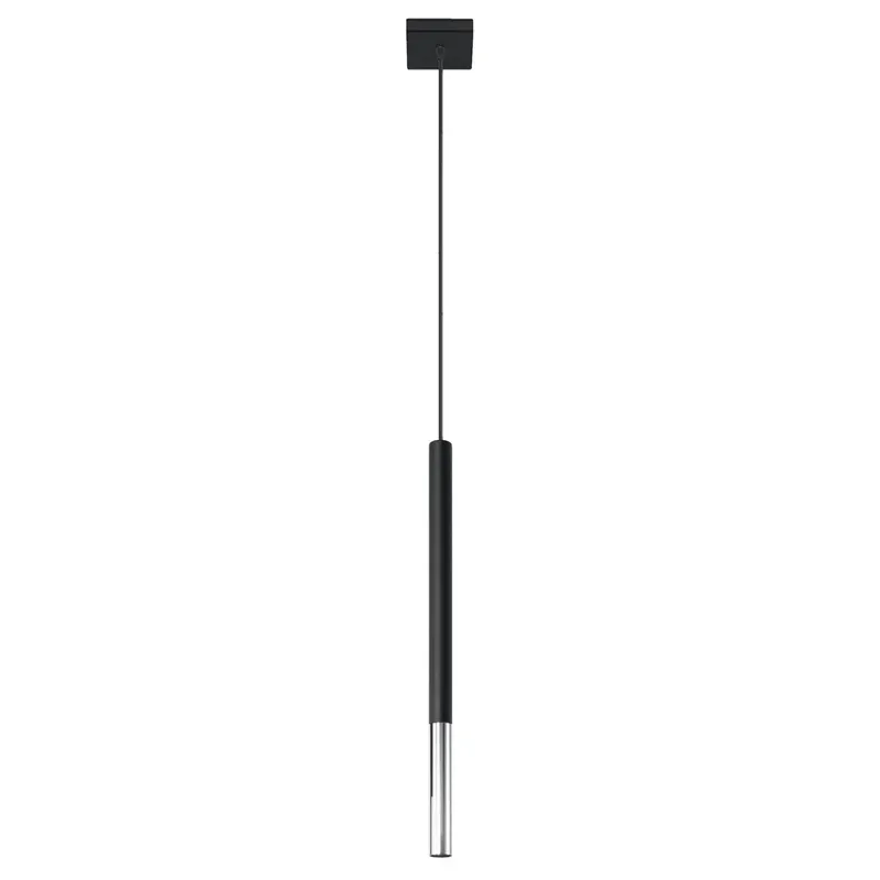 Sollux Mozaica 1 black/chrome suspension lamp