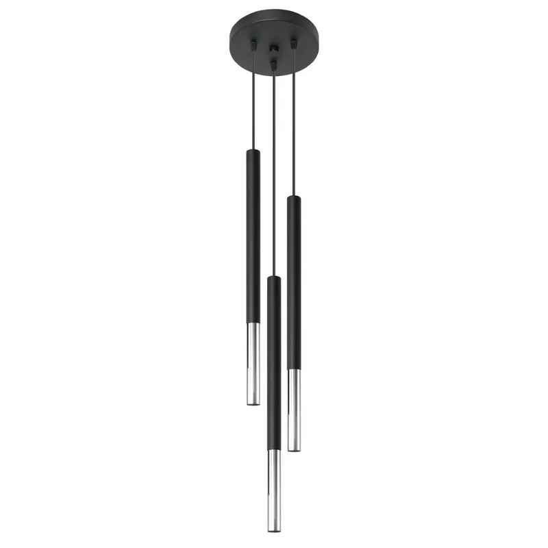 Hanging lamp Sollux Lighting Mozaica 3P Noir TU