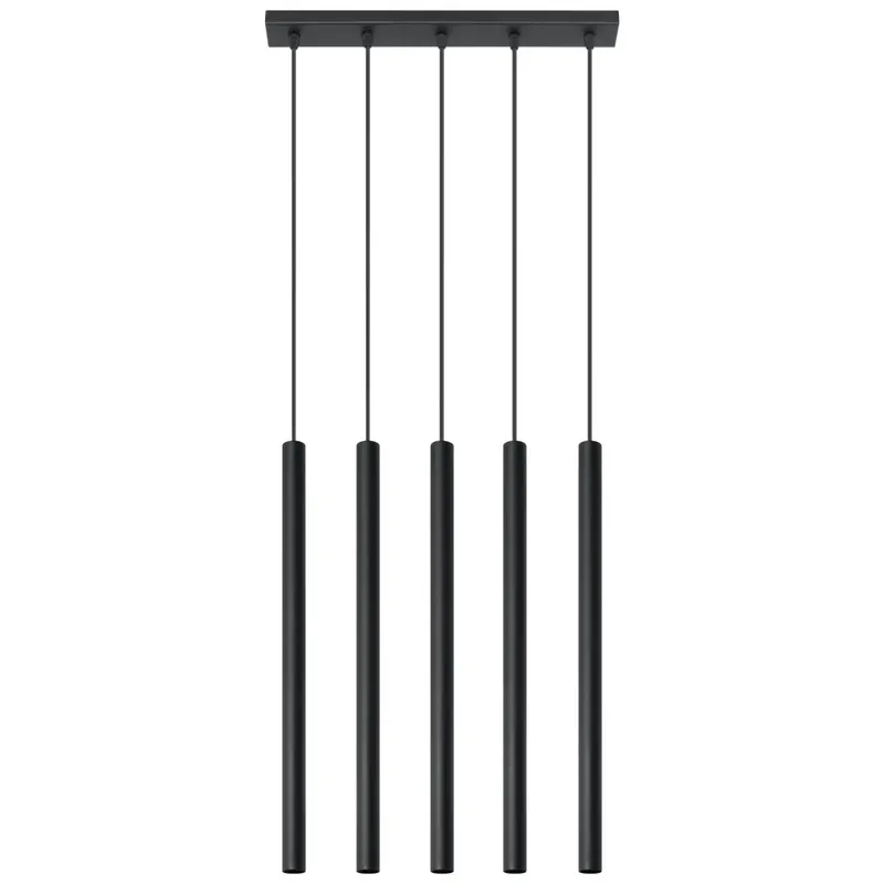 Hanging lamp Sollux Lighting Pastelo 5 Noir TU