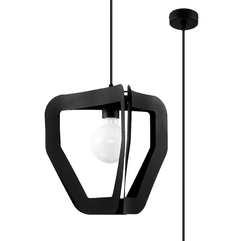 Sollux Tres black pendant lamp